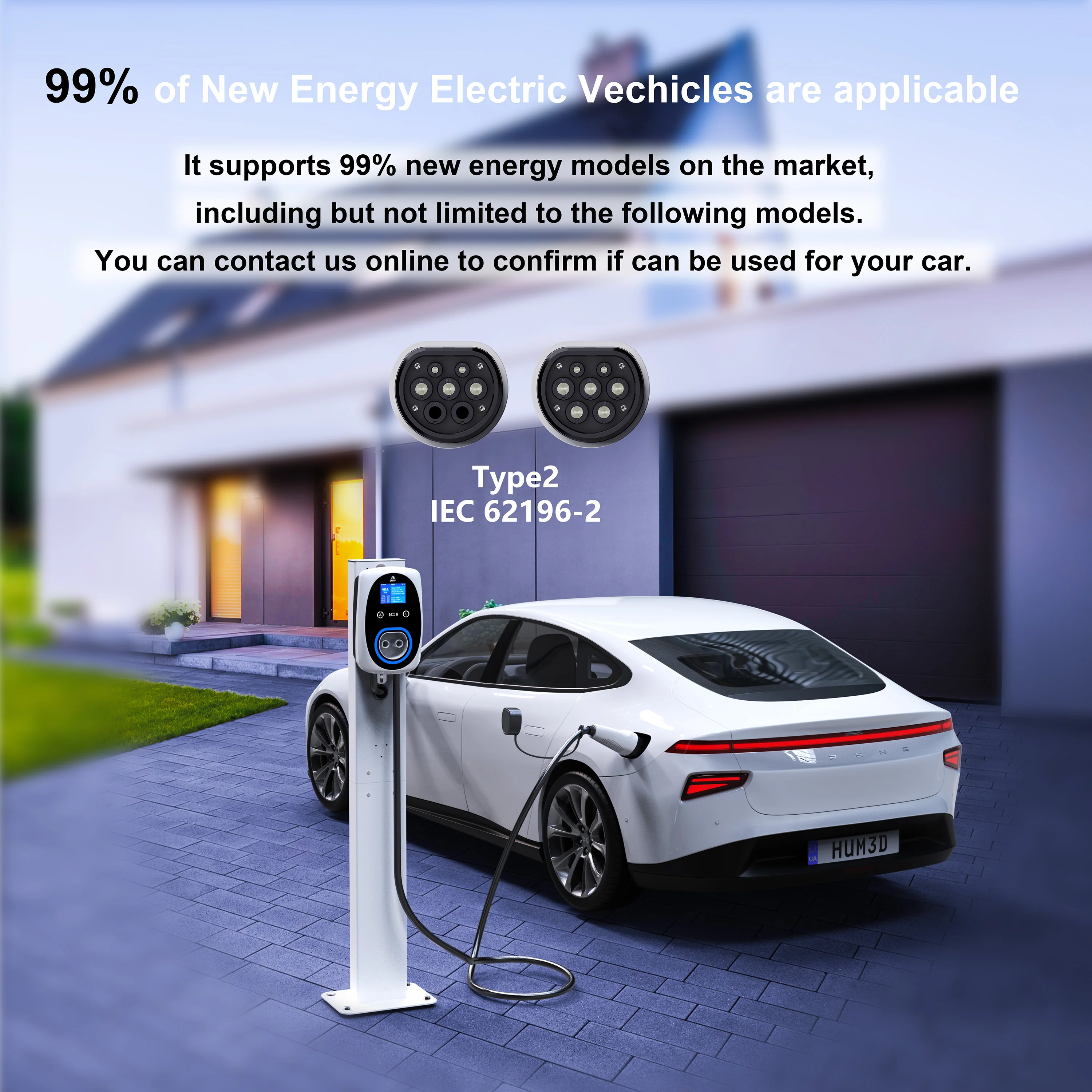 Ładowarka EV GWUYU 32A 7.6KW E – Ev Charger Type 2 22Kw 32A 3 Phase recenzja i cena