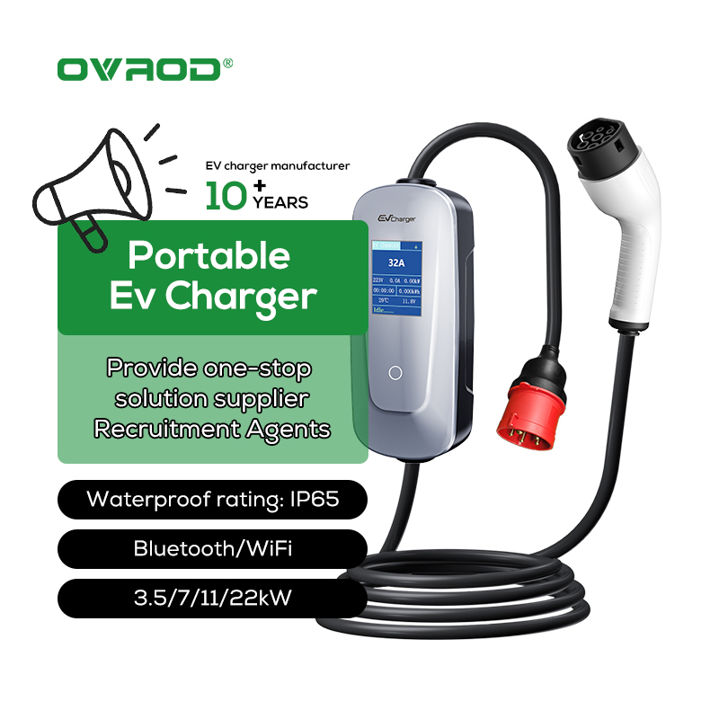 Ovrod Elektryczna Stacja Ładow – Type 2 Portable Ev Charger 11Kw Cee recenzja i cena